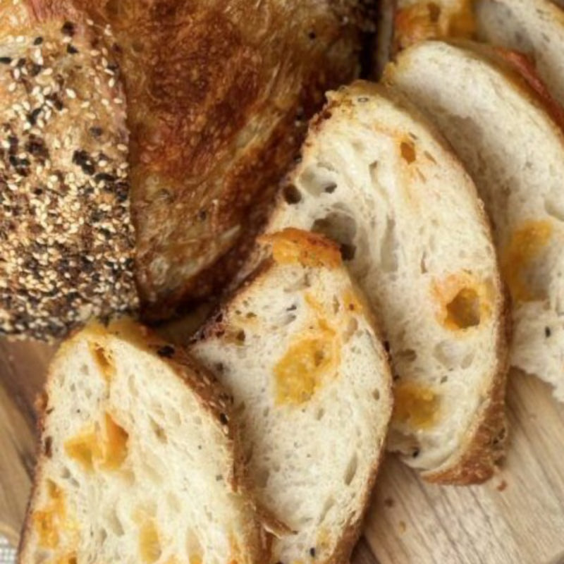 Everything Cheddar Sourdough Loaf