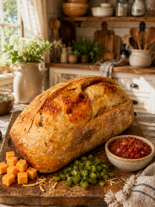 Fiesta Cheddar Sourdough Loaf
