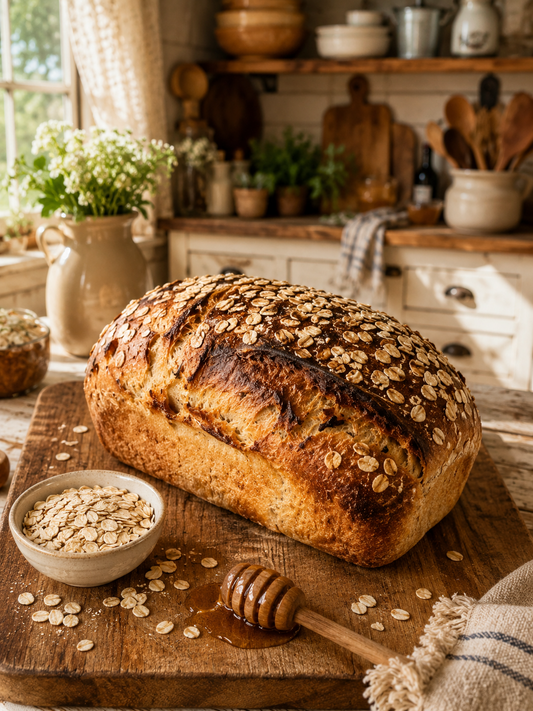 Honey Oat Sourdough  Loaf