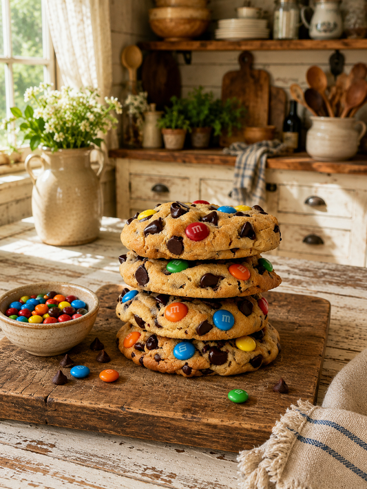 M&M Sourdough Jumbo Cookie (7oz each)