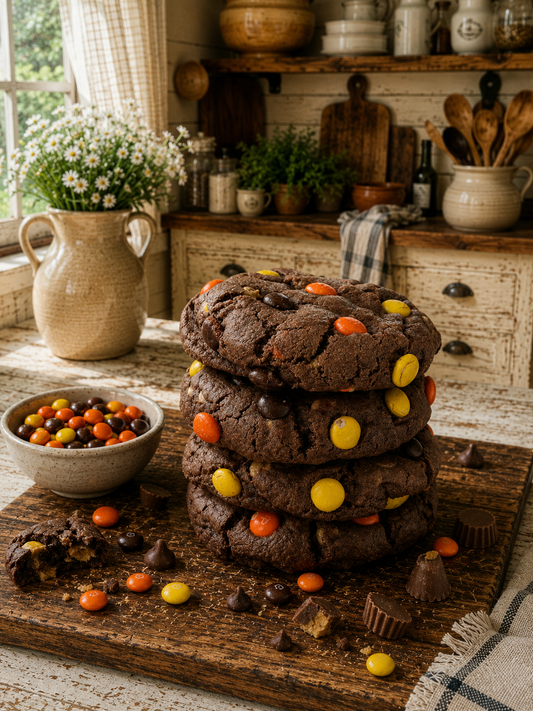 Chocolate Peanut Butter Sourdough Jumbo Cookie (7oz each)
