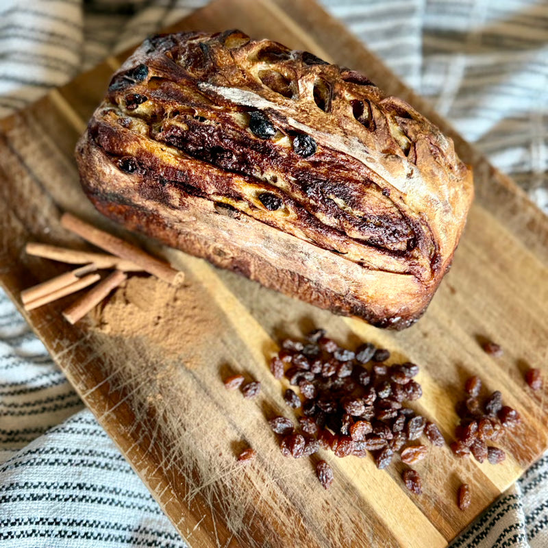 Cinnamon Raisin Sourdough Loaf
